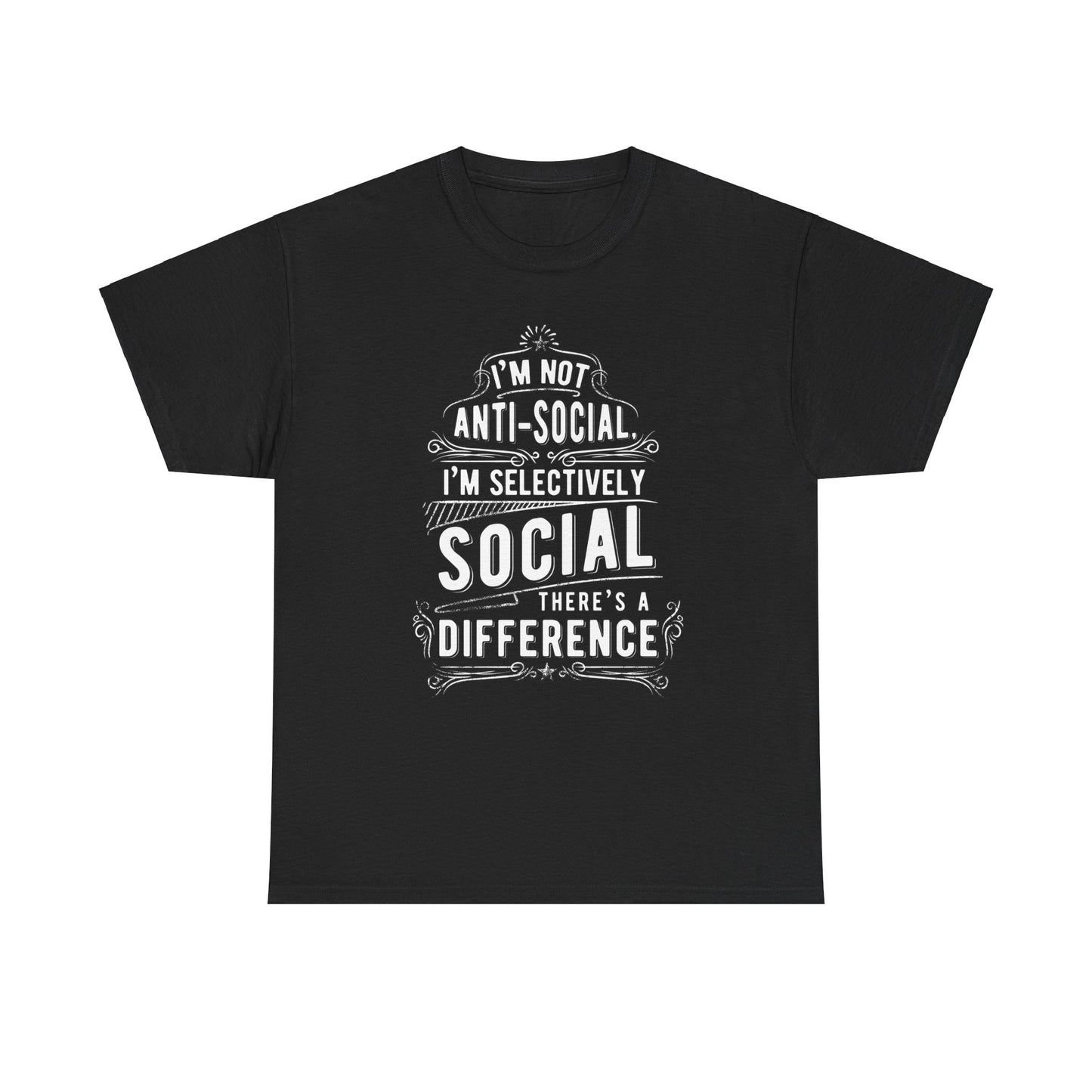 Unisex I'm not Anti-Social Tee