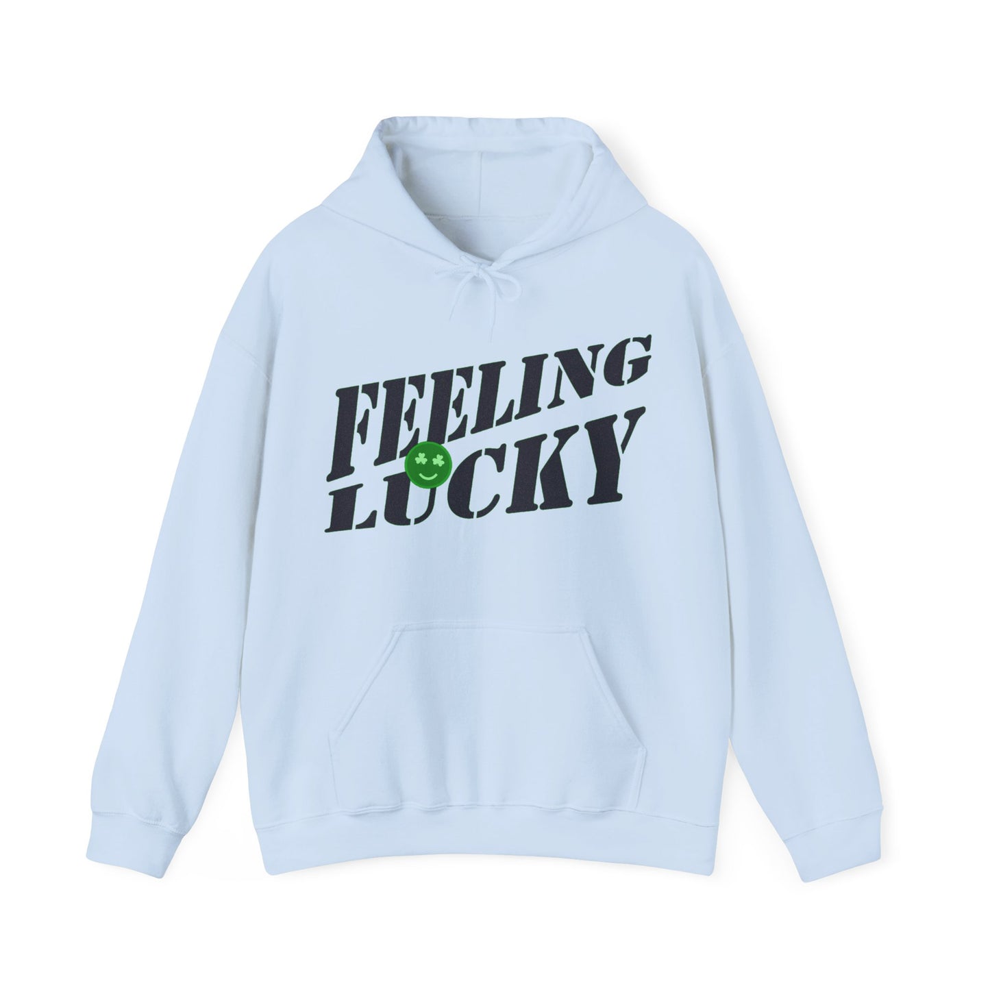 Unisex Feeling Lucky St Patrick's Day Sweatshirt, Irish Cute St. Patty's day Sweatshirt for women, Lucky Shamrock Hoodie, Smiley Sweat,