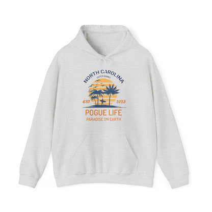 Unisex Back Front Outer Banks Hoodie - Pogue Life, Paradise On Earth, North Carolina, P4l, OBX,