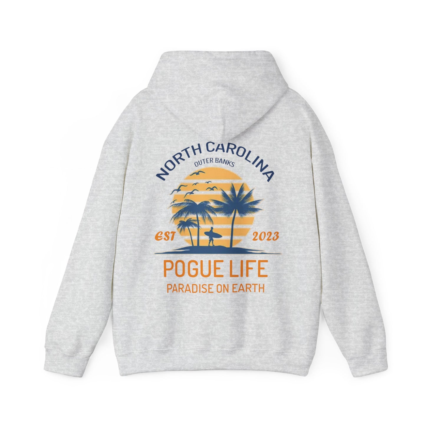 Outer Banks Hoodie - Pogue Life, Paradise On Earth, North Carolina, P4l, OBX, Surfing, Show, Series