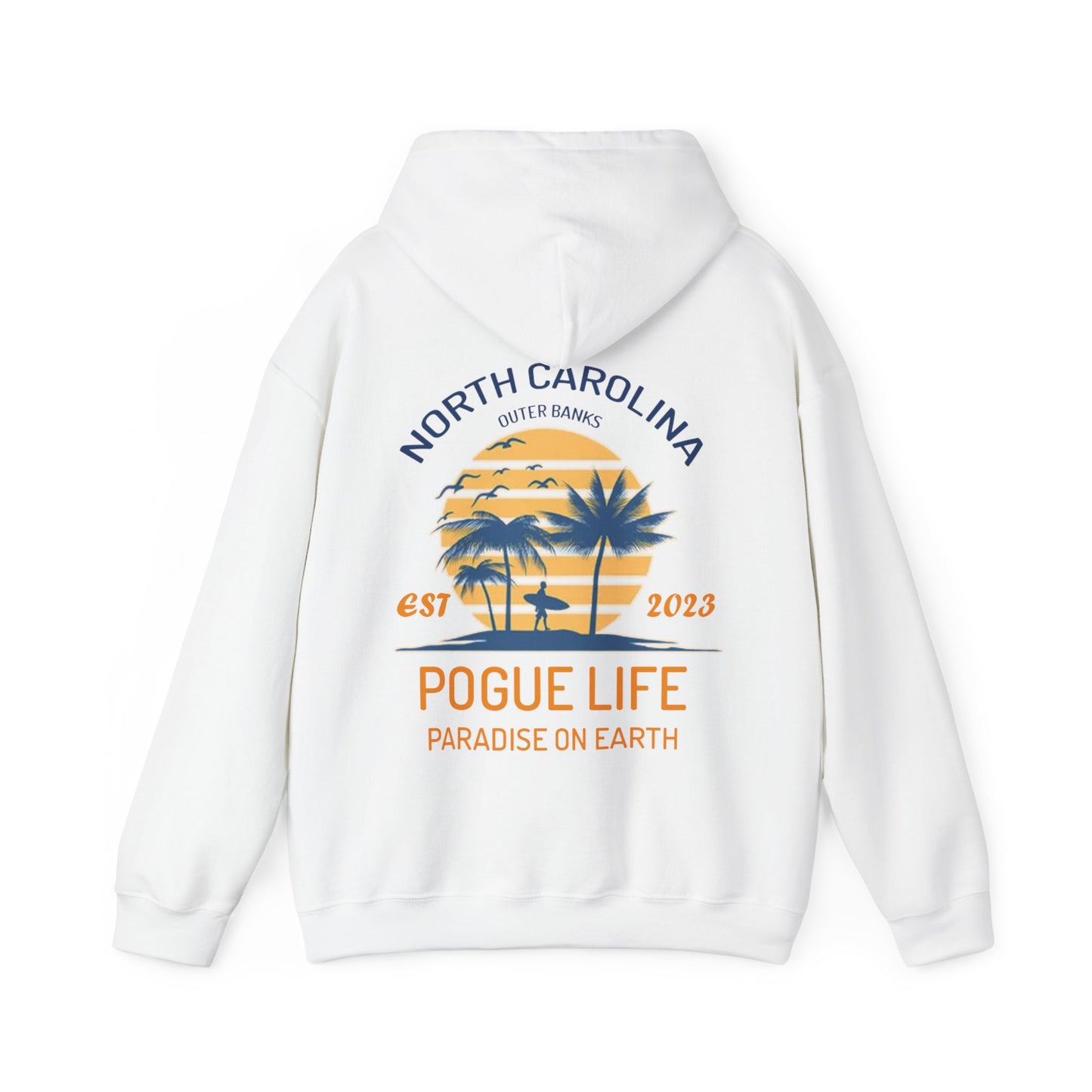 Outer Banks Hoodie - Pogue Life, Paradise On Earth, North Carolina, P4l, OBX, Surfing, Show, Series