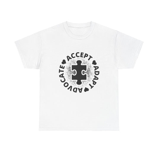 Accept  Adapt Unisex Heavy Cotton Tee