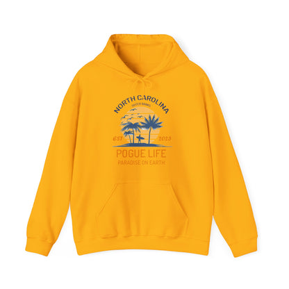 Unisex Back Front Outer Banks Hoodie - Pogue Life, Paradise On Earth, North Carolina, P4l, OBX,