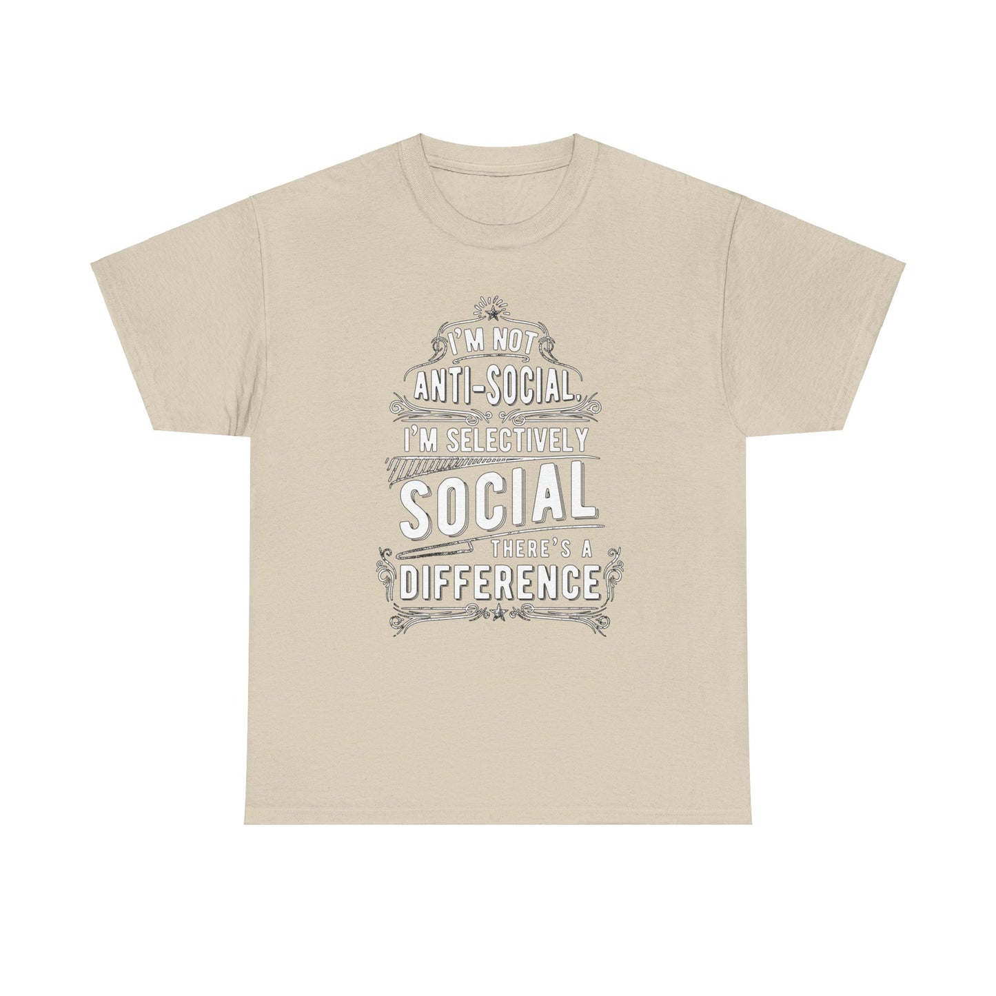 Unisex I'm not Anti-Social Tee