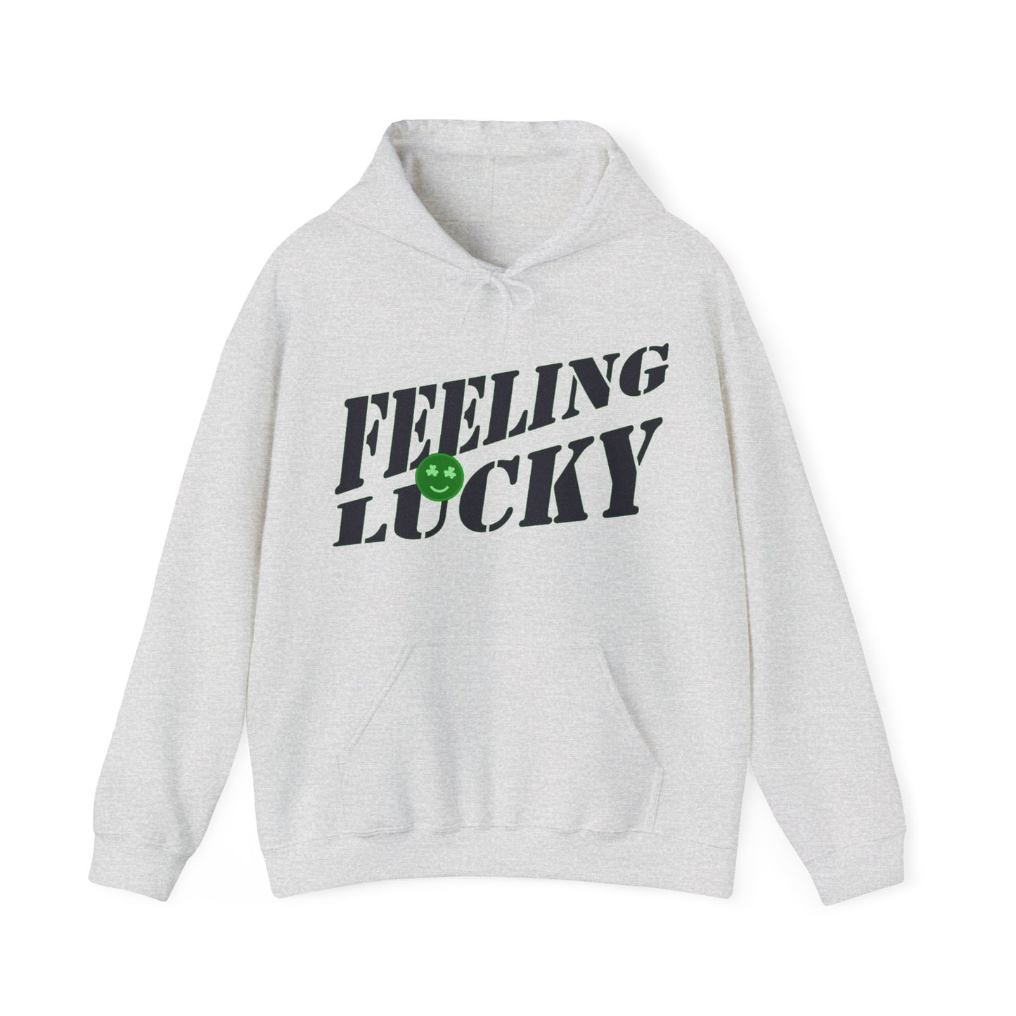 Unisex Feeling Lucky St Patrick's Day Sweatshirt, Irish Cute St. Patty's day Sweatshirt for women, Lucky Shamrock Hoodie, Smiley Sweat,