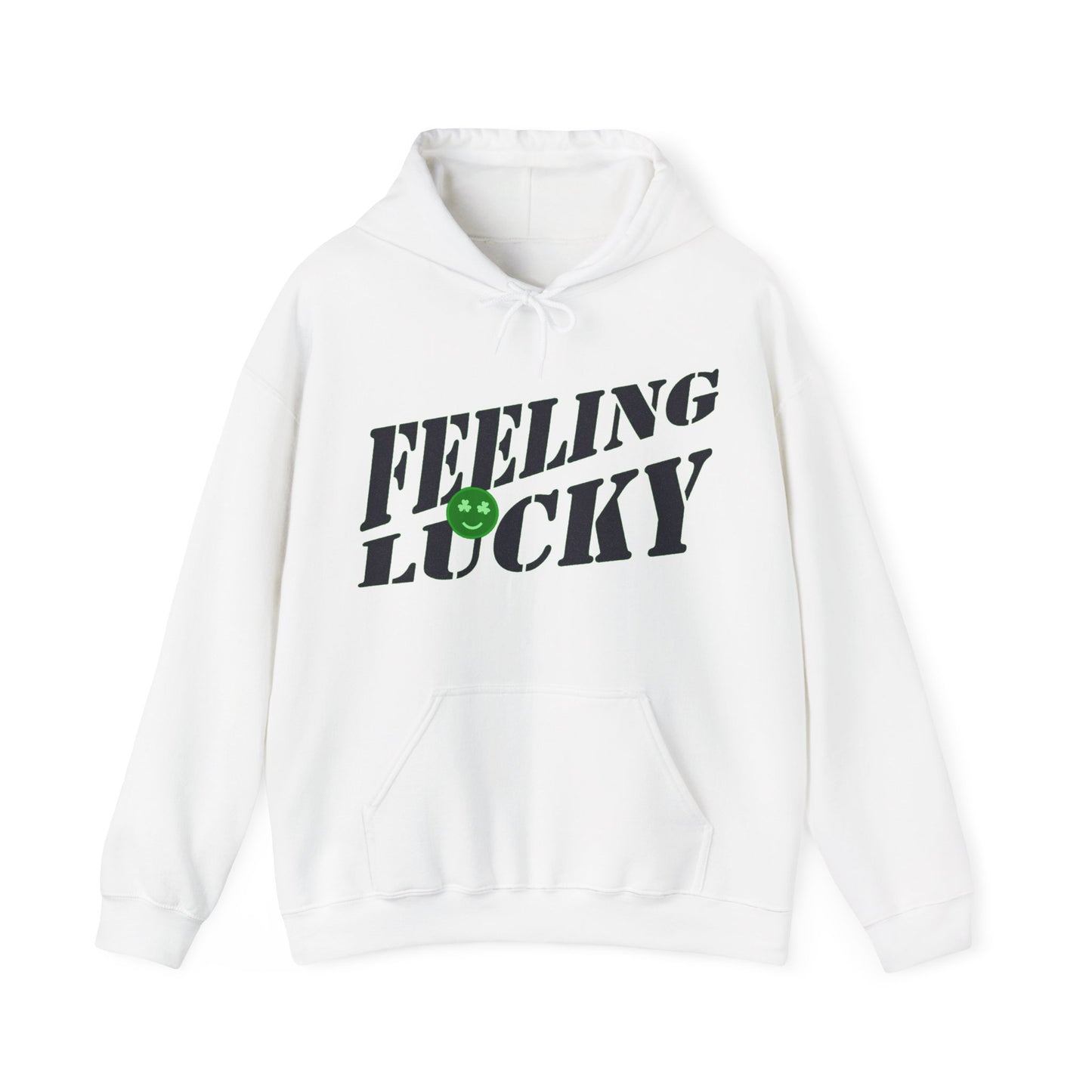 Unisex Feeling Lucky St Patrick's Day Sweatshirt, Irish Cute St. Patty's day Sweatshirt for women, Lucky Shamrock Hoodie, Smiley Sweat,