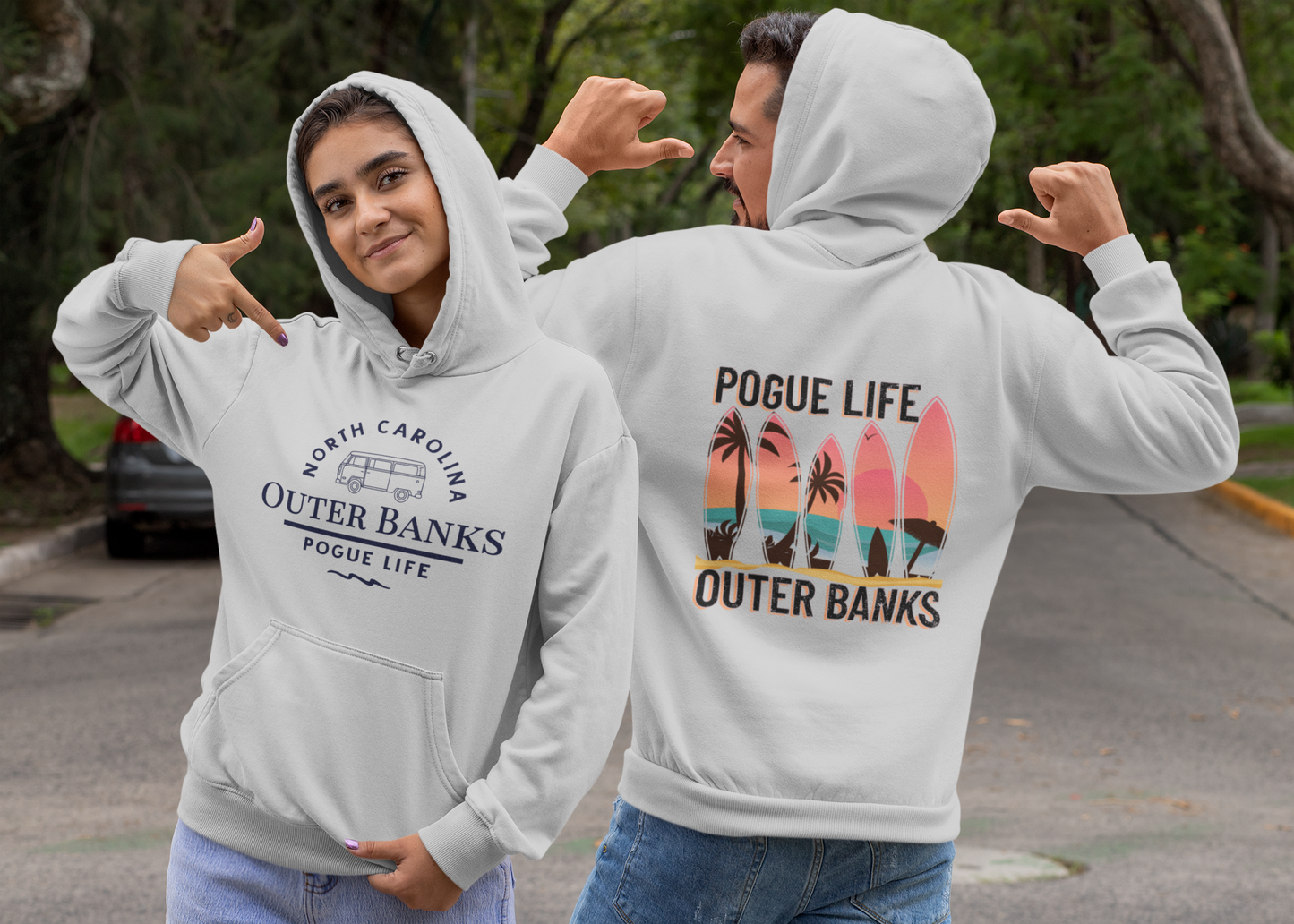 Unisex Back Front Pogue Life Outer Banks Hoodie, Pogue Life Outer Banks Shirt, Gifts For Her, Gifts For Him, North Carolina, P4l, OBX Tee